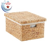 WATER HYACINTH BASKET WITH LID